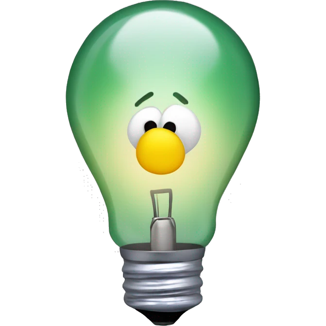 christmas light bulb emoji