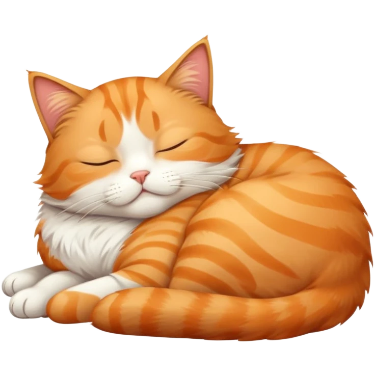 sleep very tired cat emoji