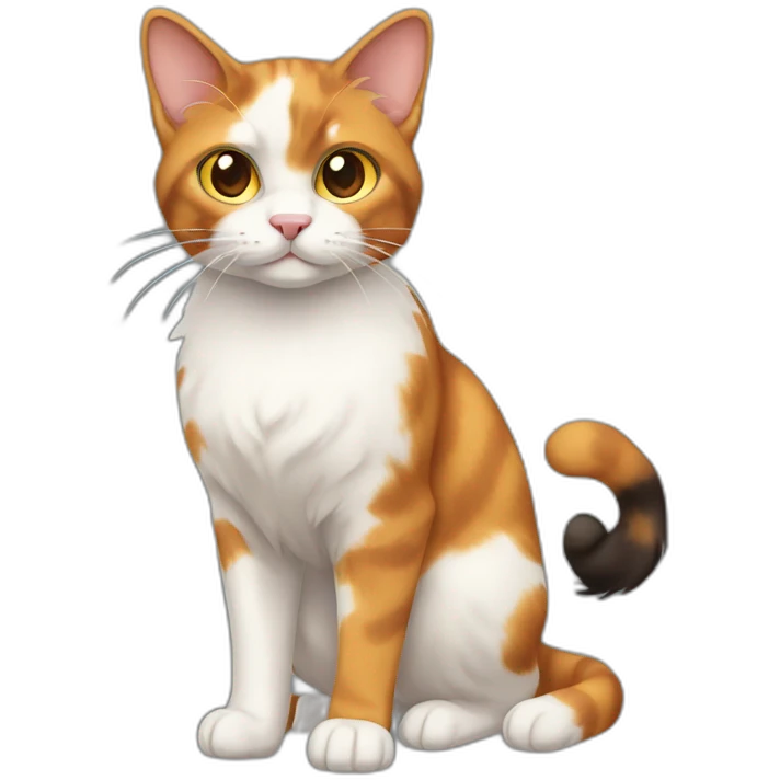 Calico Cat Full Body emoji