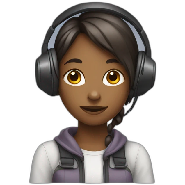 Girl  with  headphon emoji