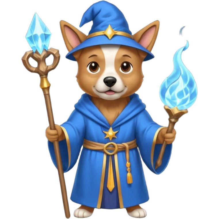 Dog wizard emoji