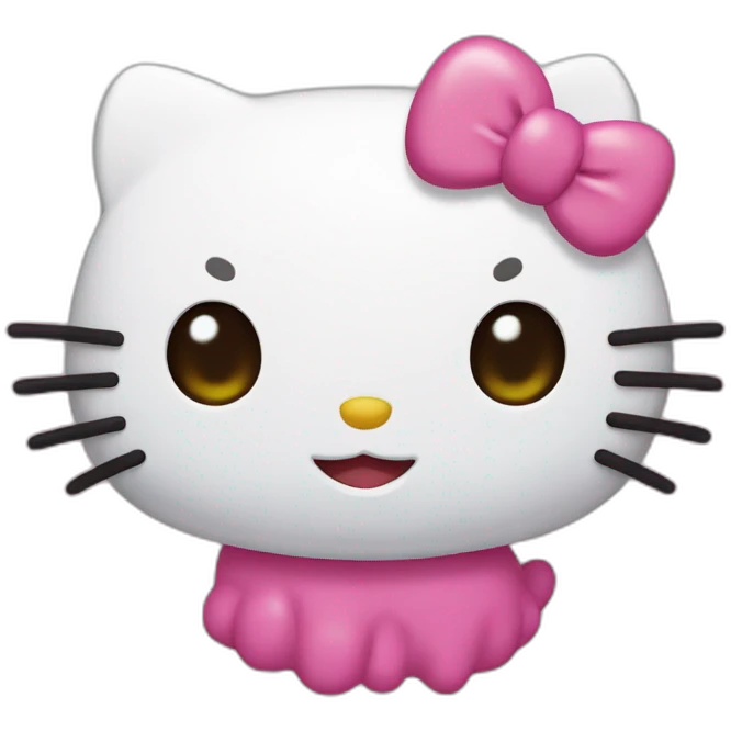 Hello Kitty No mouth emoji