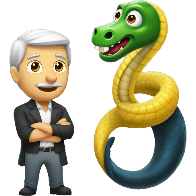 Criar uma balança com serpente, e dois ramos de trigo   emoji