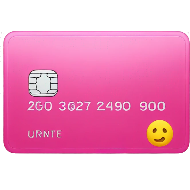 pink credit card emoji