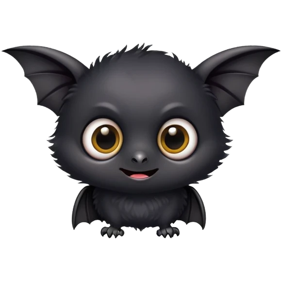 cute black bat emoji
