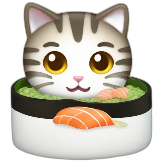 sushi cat emoji