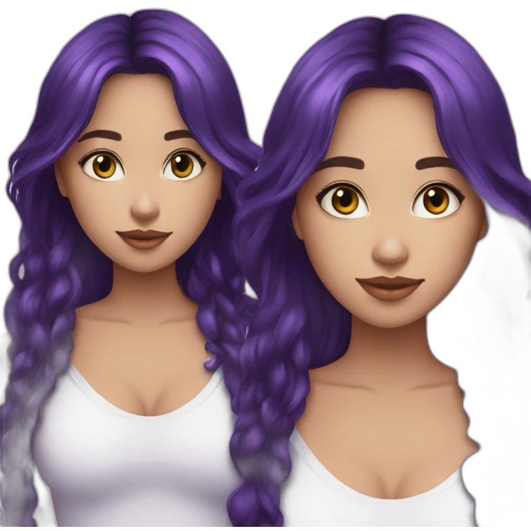 gorgeous-asion girl-blueandpurplebutterfly-crown-longhair-pureskin emoji