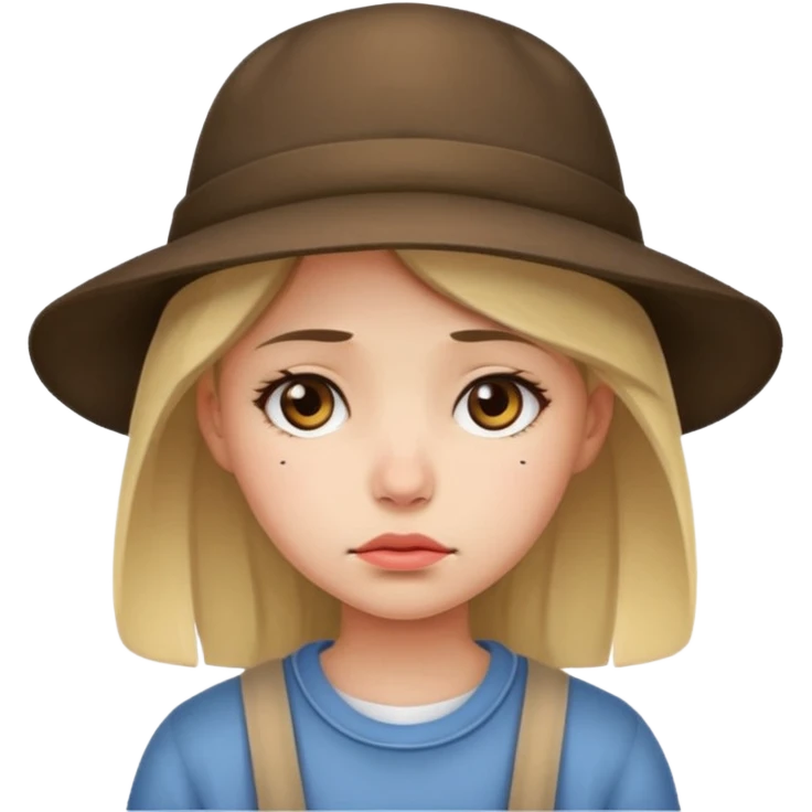 sad Girl with hats emoji
