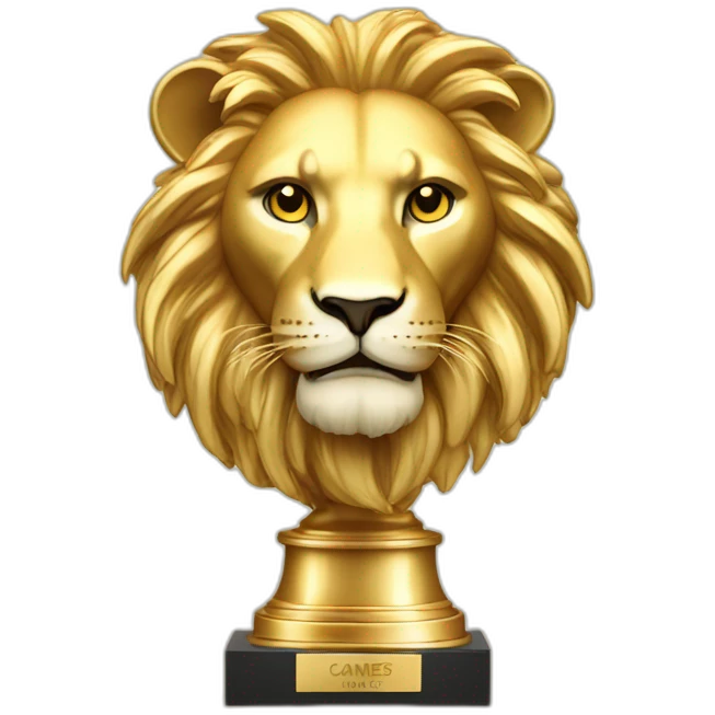 cannes gold lion trophy emoji