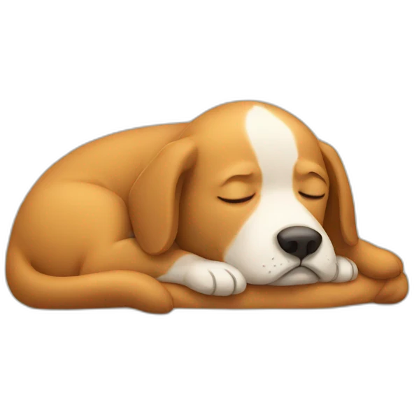 sleeping dog emoji