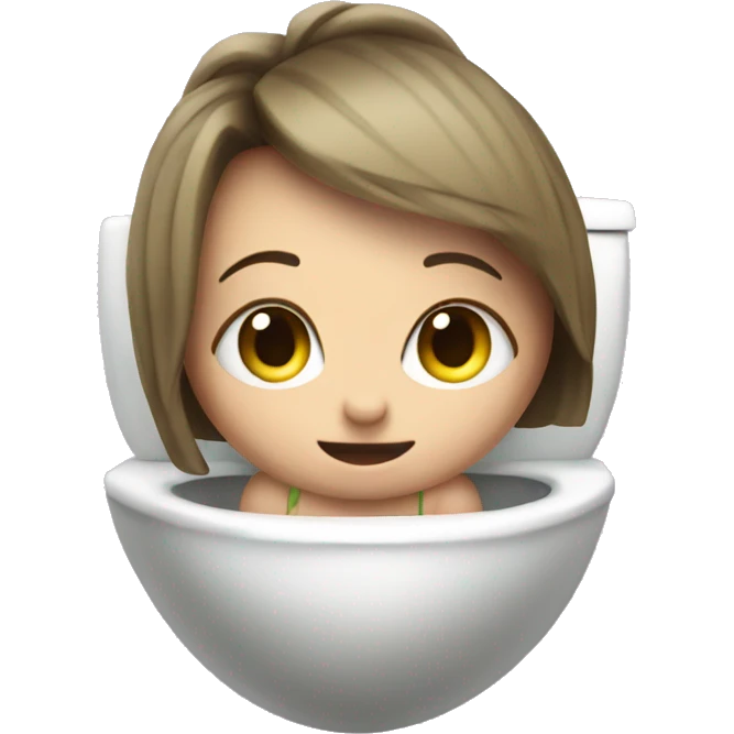 gir on a toilet emoji