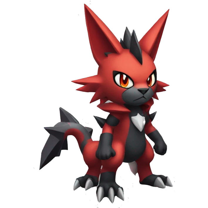 Edgy Cool Guilmon-Torracat-Zoroark full body emoji