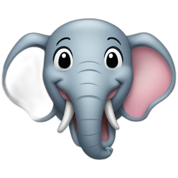 laughing elephant with tears emoji