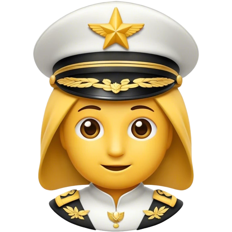 Erstelle mir ein Emoji von einem rang eines Flugzeug Kapitäns emoji