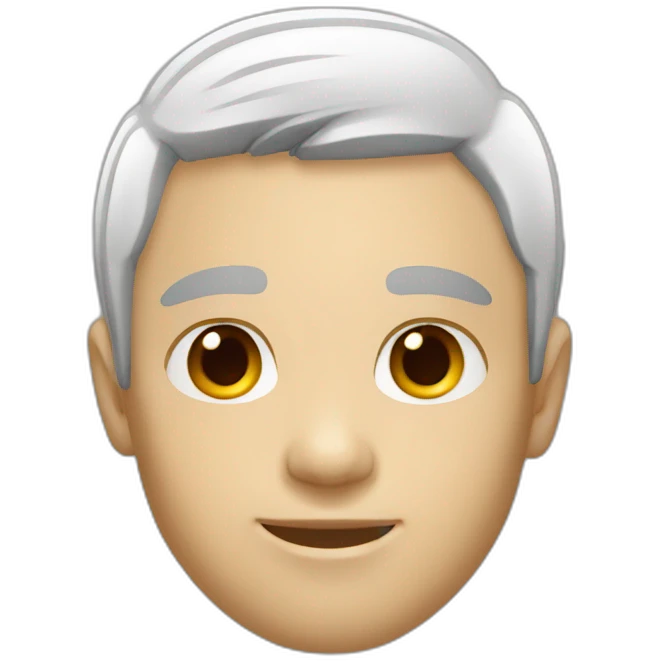 Black hair-White-young-man emoji