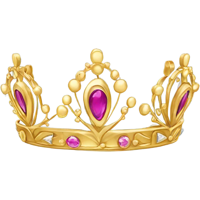 Small gold tiara  emoji