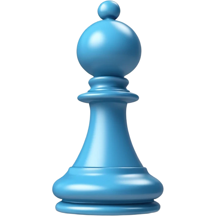 
chess pawn piece object, 3D cartoon, glossy material, soft shadow, mobile game icon style, centered, clean background, no text, no watermark
 emoji