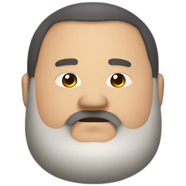 Fat Super Maru's face with a beard emoji