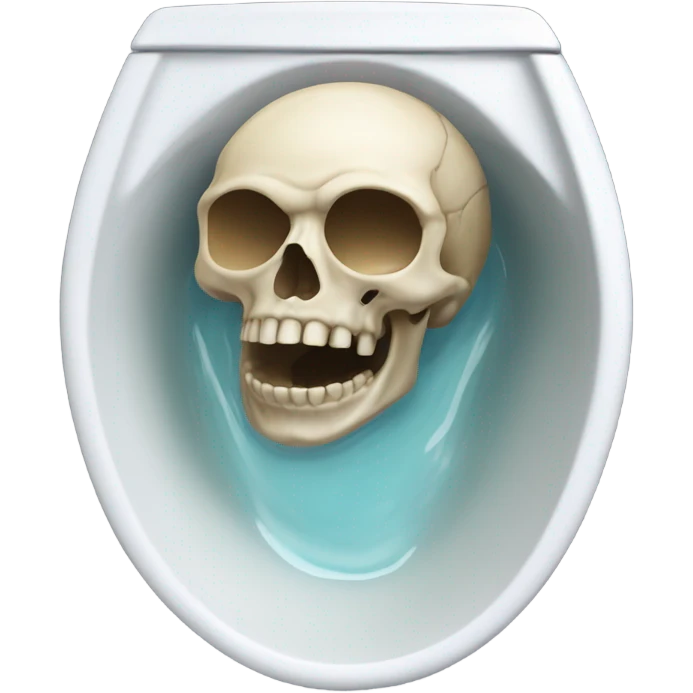 skull in the toilet emoji