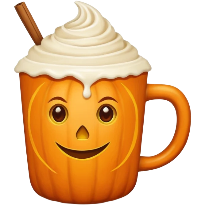 Pumpkin spice latte emoji