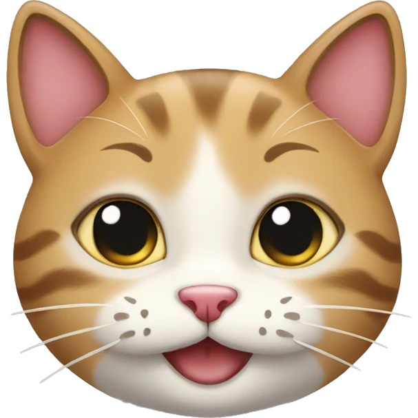 cat smirking with hearts emoji