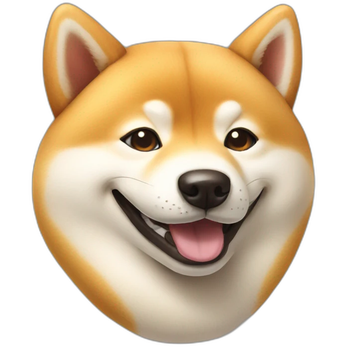 smiling shiba inu face emoji