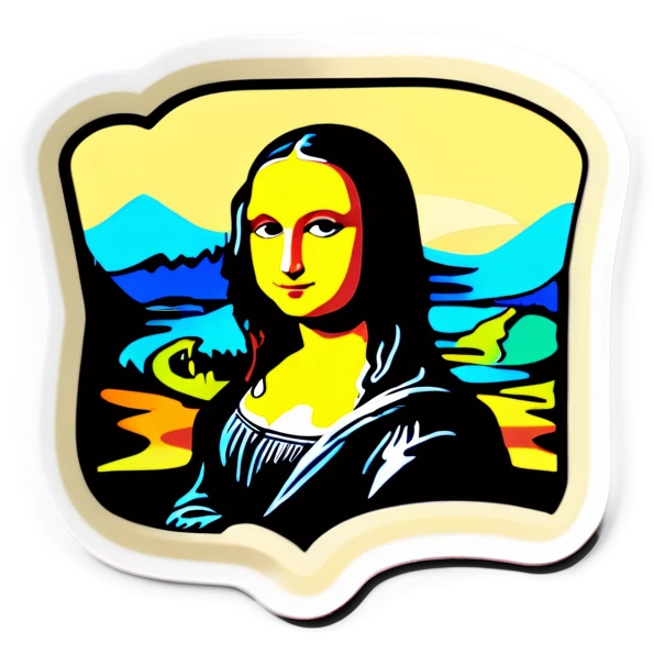 Mona Lisa comic emoji