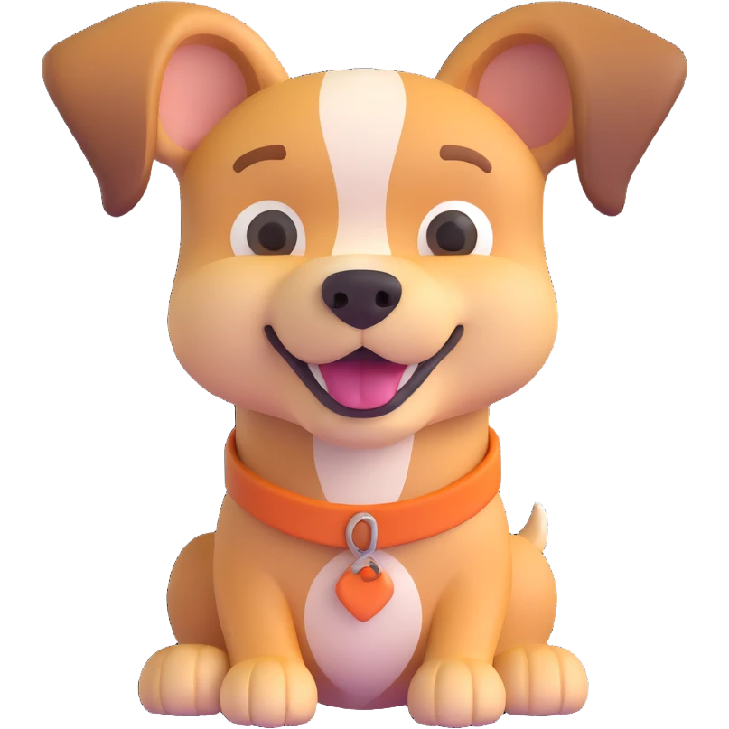 nice friendly dog emoji