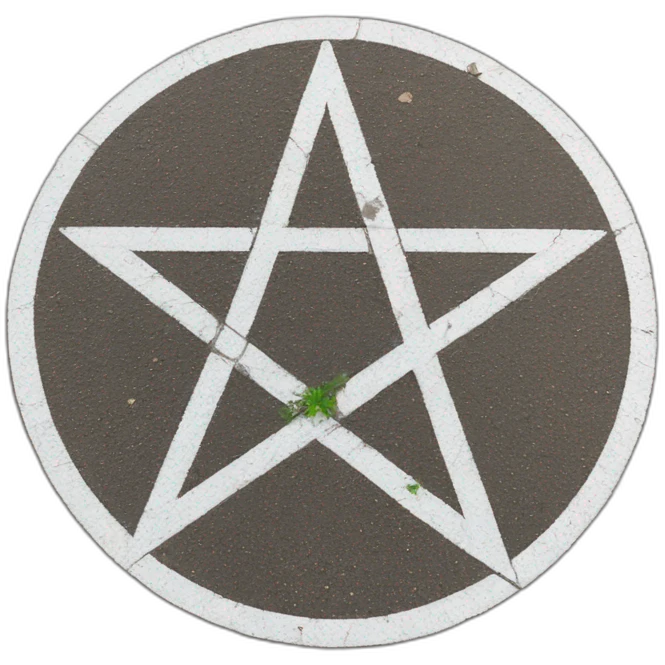 pentagram on the ground emoji