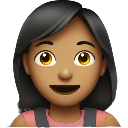 closed lip smiling girl in car interior emoji