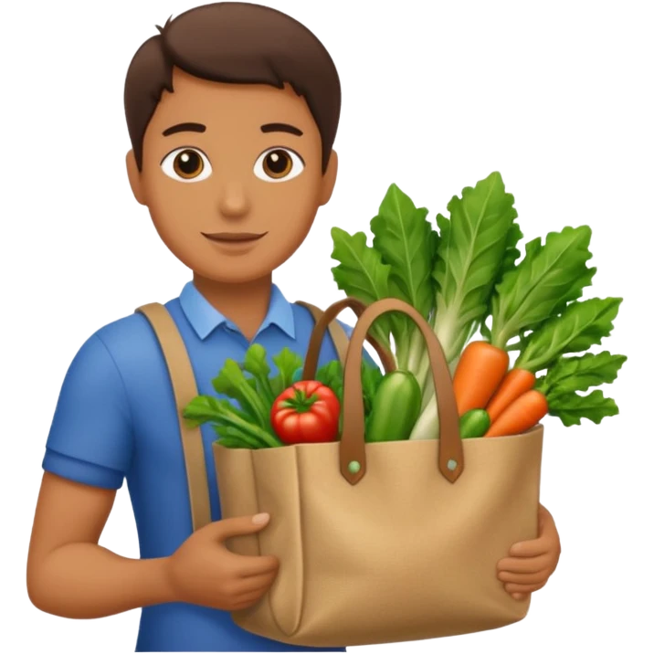 hours holding vegetables bag emoji