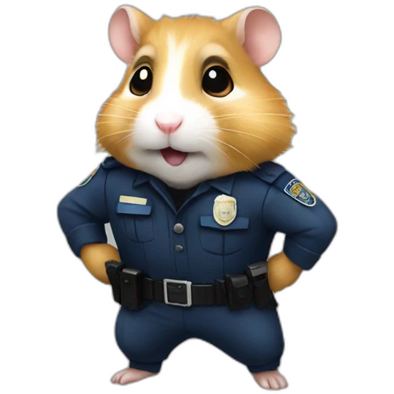 police hamster emoji