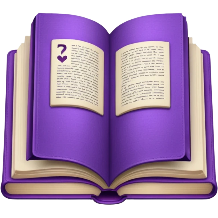 open book with purple cover emoji