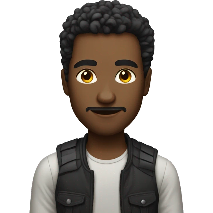 cool solo portrait of male emoji