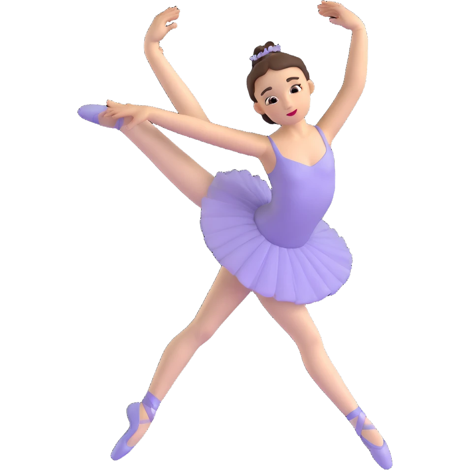 girl doing ballet emoji