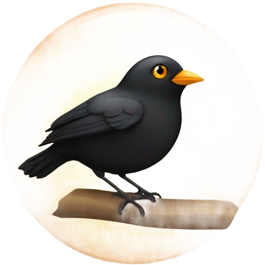 cute Blackbird emoji