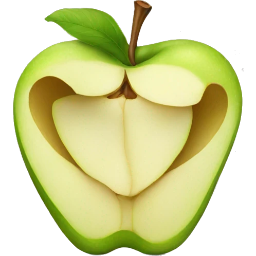 Apple peel emoji