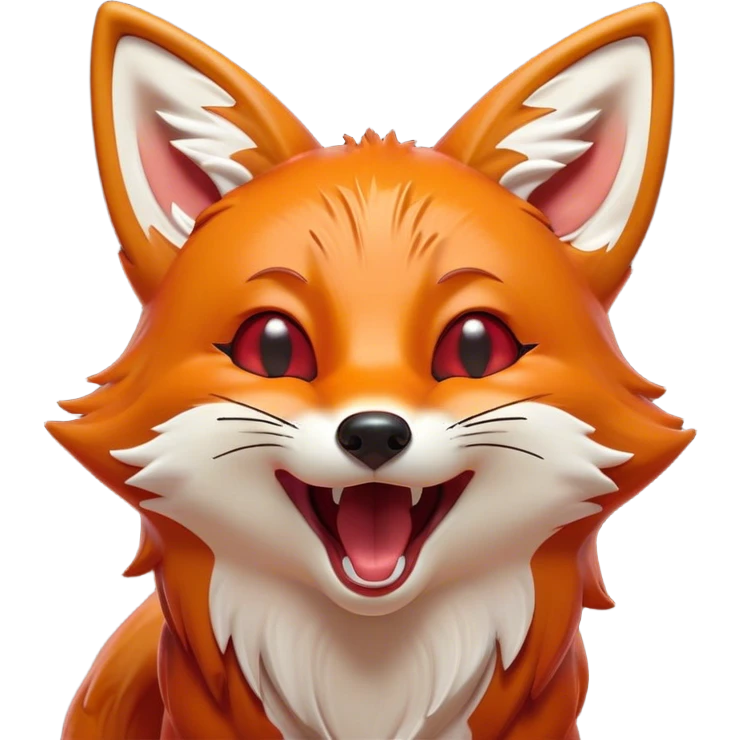 Cinematic Cute Yawning Fox Portrait Emoji, Head tilted slightly with a dramatic, wide-open yawn, showcasing a soft, velvety red Fur with subtle white accents, floppy ears slightly drooping, round amber eyes barely open in drowsy contentment, Simplified yet irresistibly adorable features, highly detailed, glowing with a soft, cozy glow, high shine, relaxed yet expressive, stylized with a touch of natural whimsy, bright and endearing, soft glowing outline, capturing the essence of a sleepy yet affectionate fox, so drowsy it feels like it could stretch right out of the screen and curl up for a nap! emoji