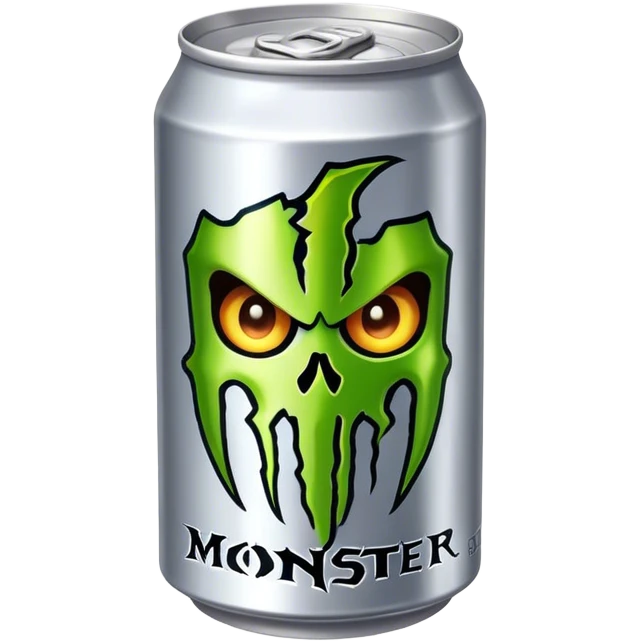 silver can monster energy drink emoji