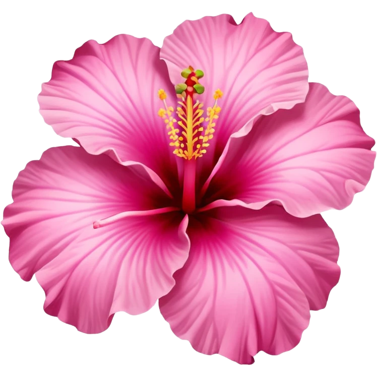 hibiscus flower pink emoji