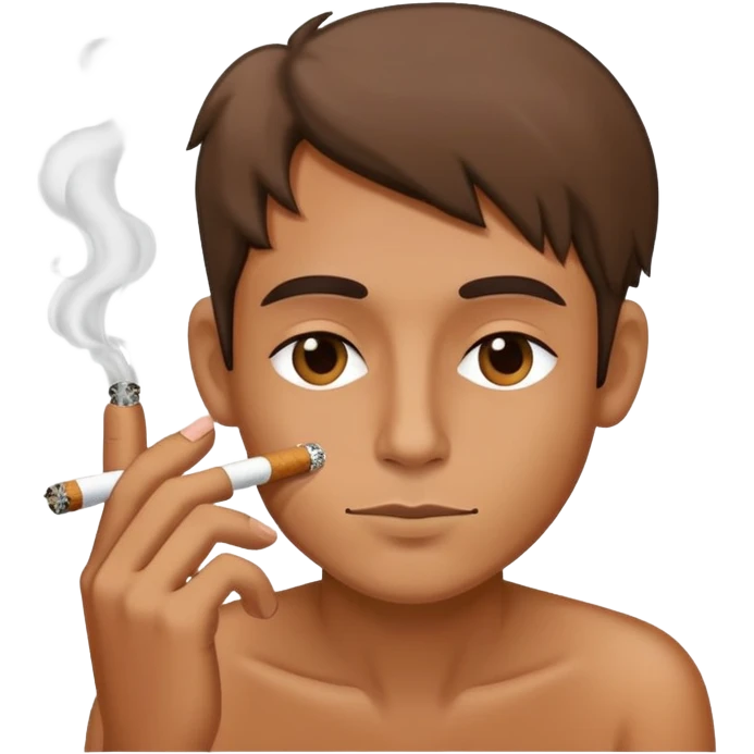 Someone smoking a blunt emoji