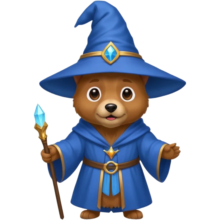 Dog wizard emoji