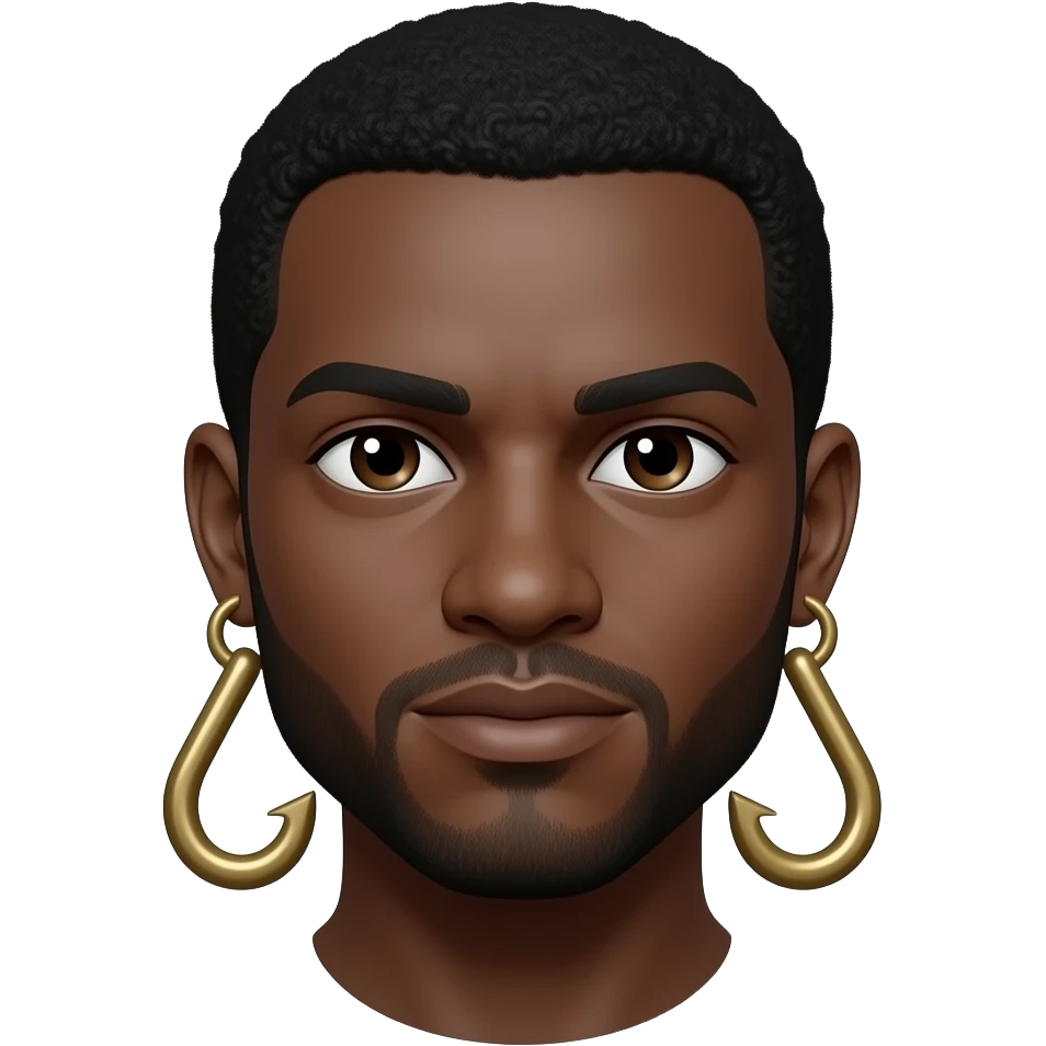 zwart persoon met kruis met haken emoji