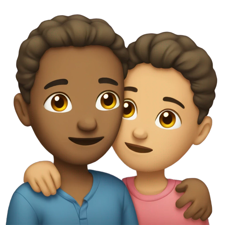 two people cuddling emoji
