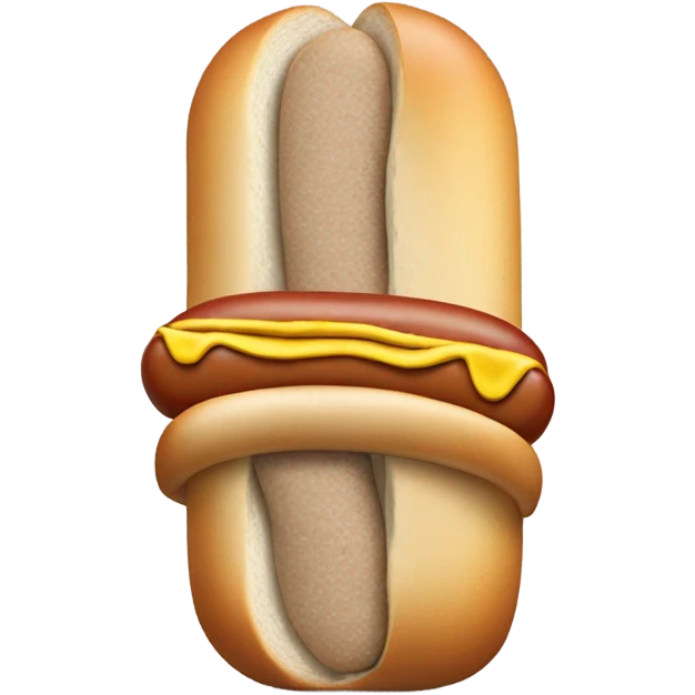 hot dog with gray bread emoji