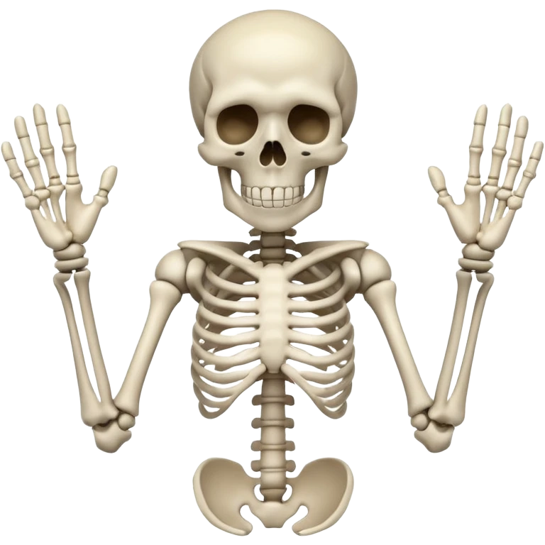 4-armed skeleton gesturing with all hands emoji