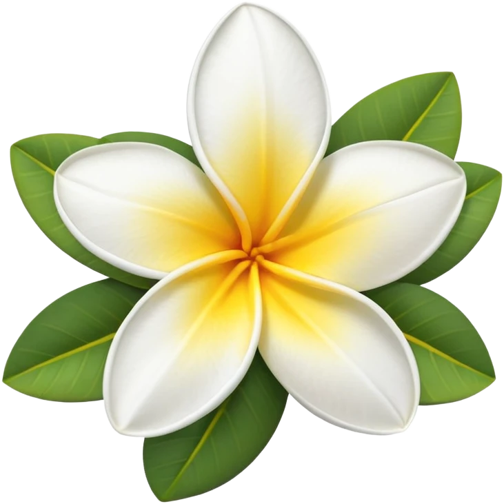 plumeria flower emoji