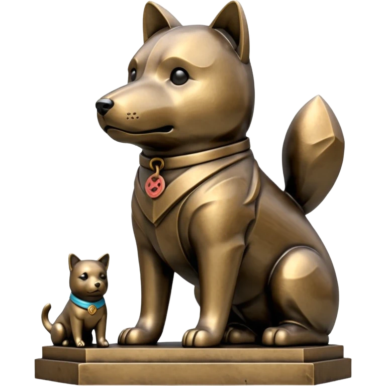Shibuya Hachiko statue emoji