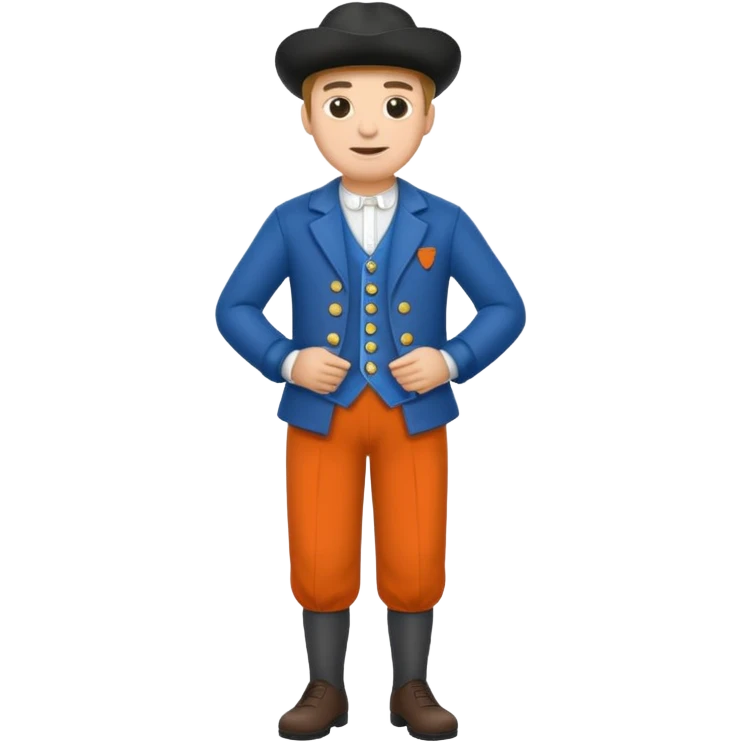 man with dutch clothing emoji