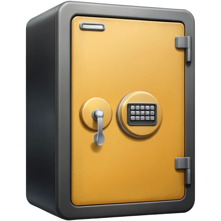 a metal safe emoji